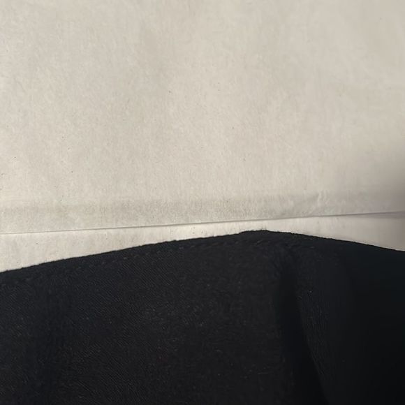 Black palazzo pants that look like a split maxi skirt, side leg has slit. - Picture 10 of 10